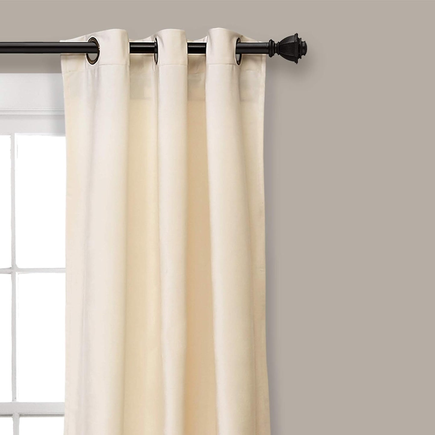 Creem Premium Quality Velvet Curtain -1 Panel