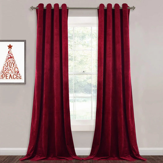 Maroon Premium Quality Velvet Curtain -1 Panel