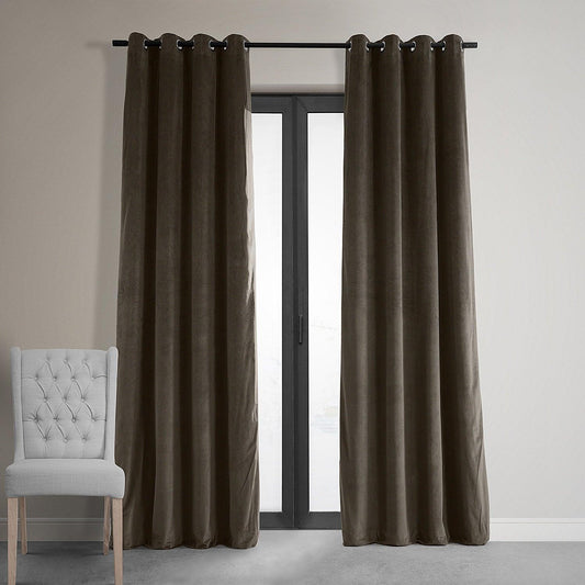 Java Premium Quality Velvet Curtain -1 Panel